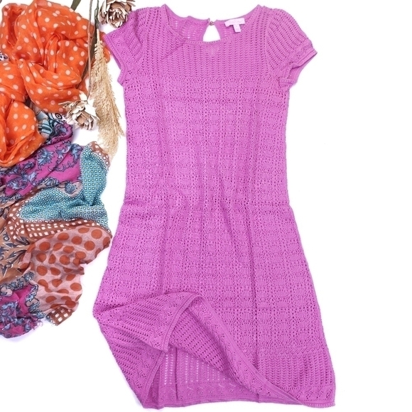 Lilly Pulitzer Pink Knit Dress Sz S - Picture 1 of 13
